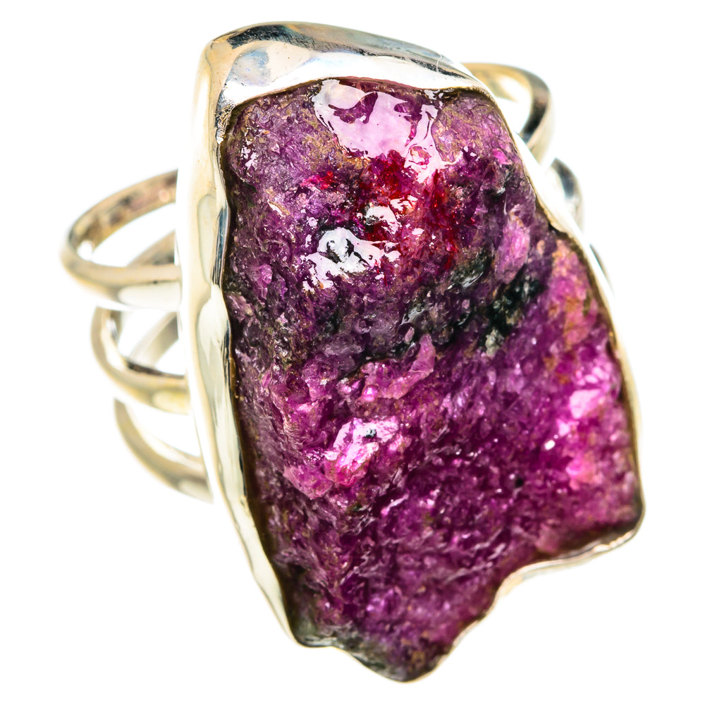 Ruby Zoisite Rings handcrafted by Ana Silver Co - RING77304