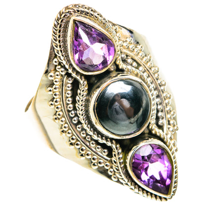 Hematite Rings handcrafted by Ana Silver Co - RING77310