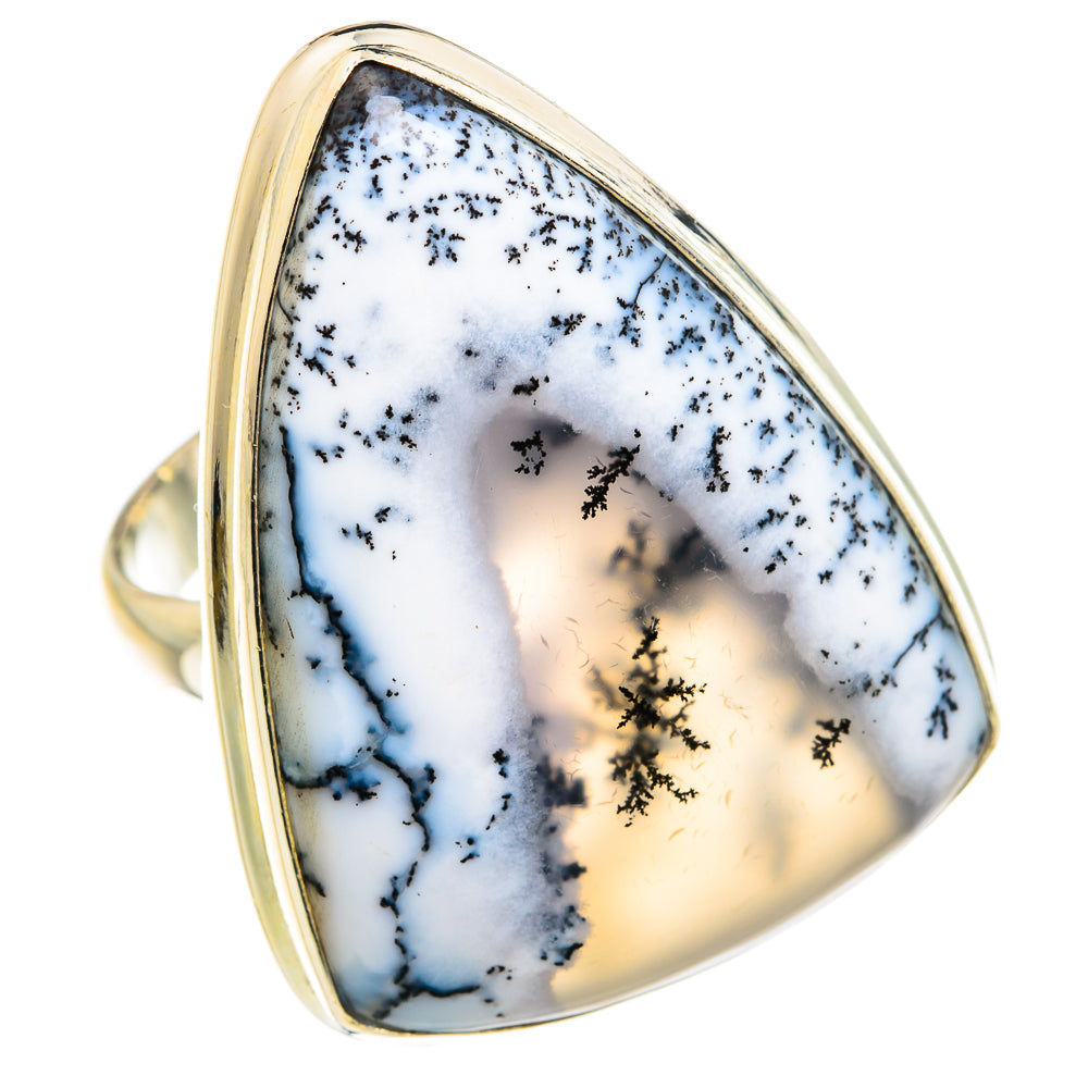 Dendritic Opal Rings handcrafted by Ana Silver Co - RING77315
