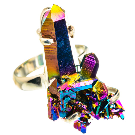 Titanium Sunshine Druzy Rings handcrafted by Ana Silver Co - RING77316