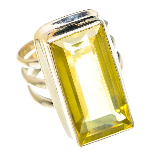 Lemon Quartz Rings handcrafted by Ana Silver Co - RING77319