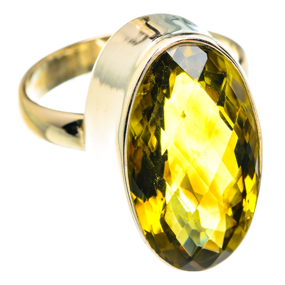 Lemon Quartz Rings handcrafted by Ana Silver Co - RING77320