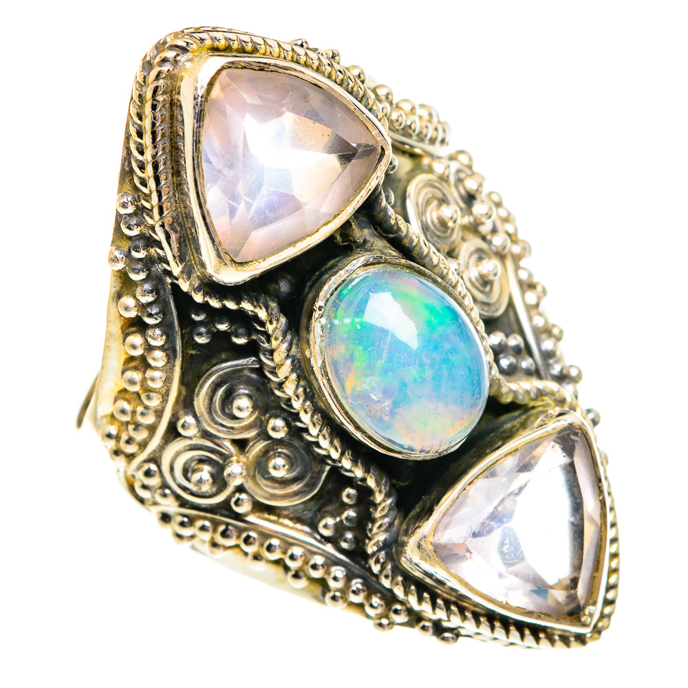 Ethiopian Opal Rings handcrafted by Ana Silver Co - RING77322