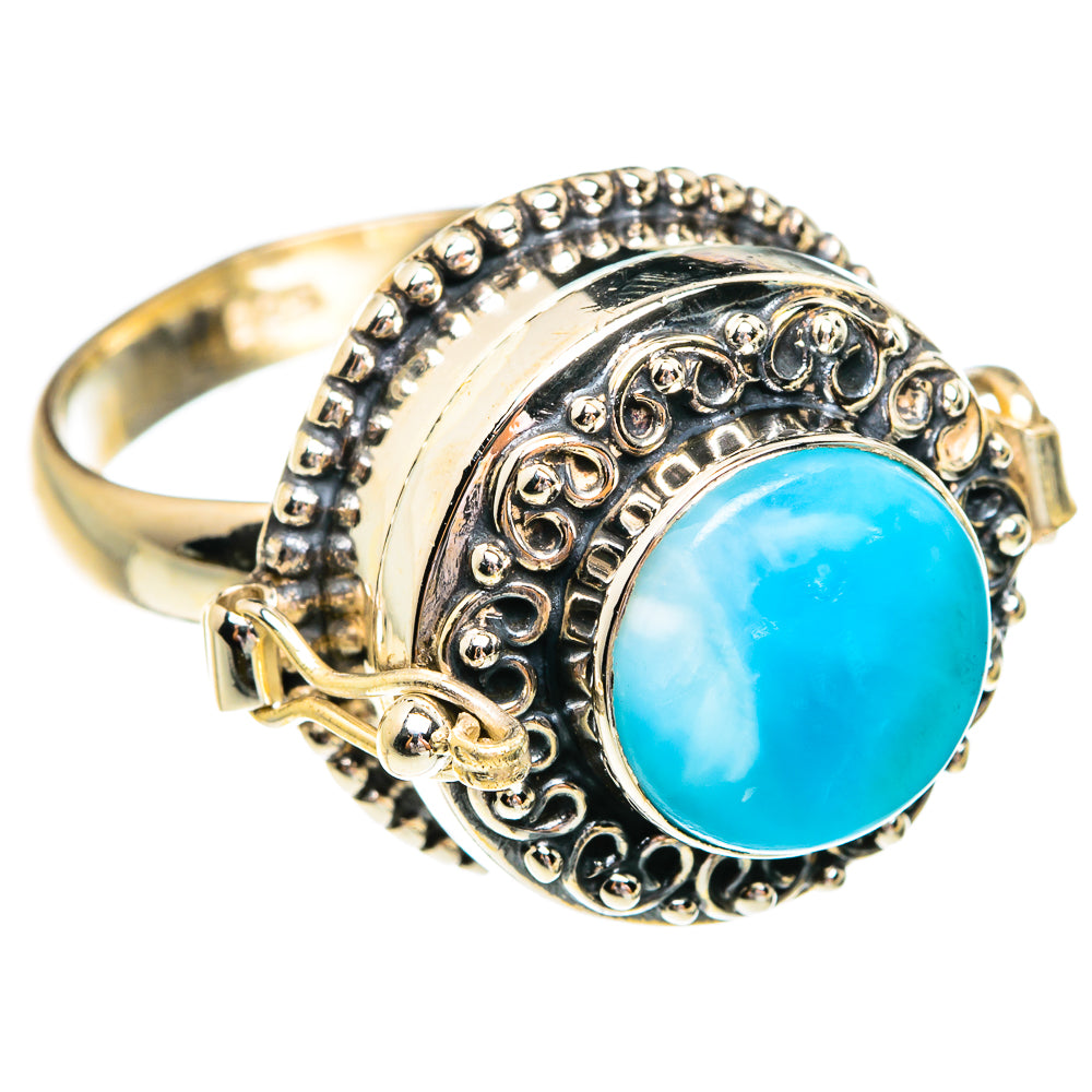 Larimar Rings handcrafted by Ana Silver Co - RING77328