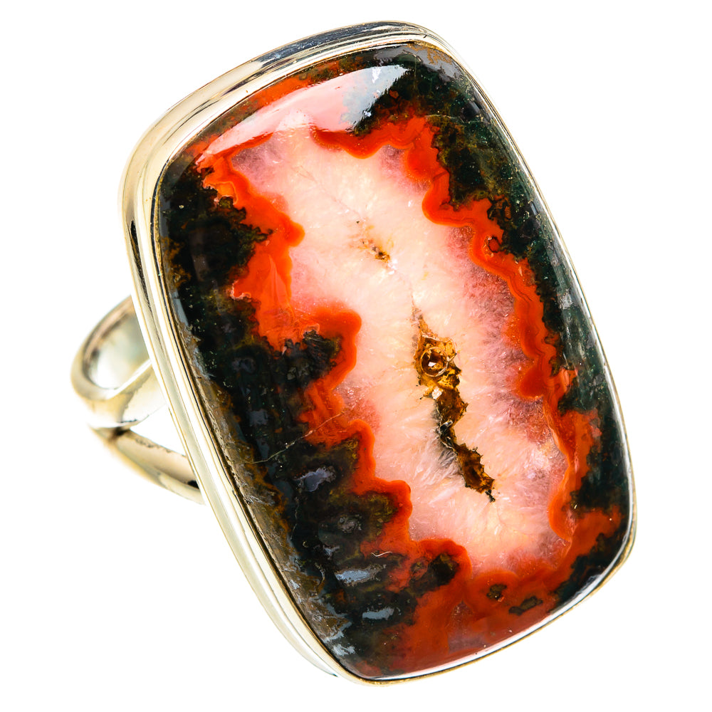 Moroccan Agate Rings handcrafted by Ana Silver Co - RING77339