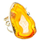Yellow Geode Slice Rings handcrafted by Ana Silver Co - RING77341