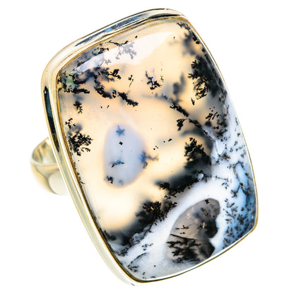 Dendritic Opal Rings handcrafted by Ana Silver Co - RING77353