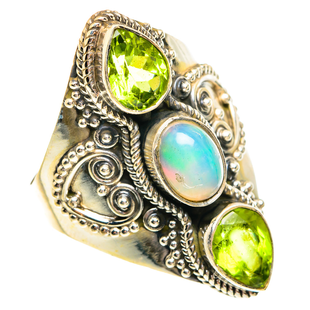 Ethiopian Opal Rings handcrafted by Ana Silver Co - RING77359