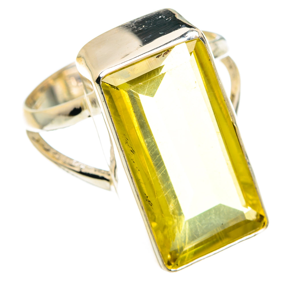 Lemon Quartz Rings handcrafted by Ana Silver Co - RING77361