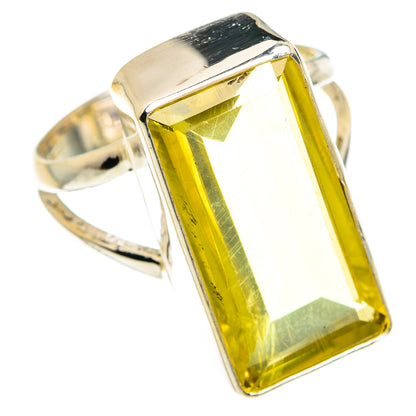 Lemon Quartz Rings handcrafted by Ana Silver Co - RING77361
