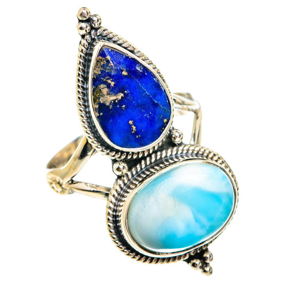 Larimar Rings handcrafted by Ana Silver Co - RING77365