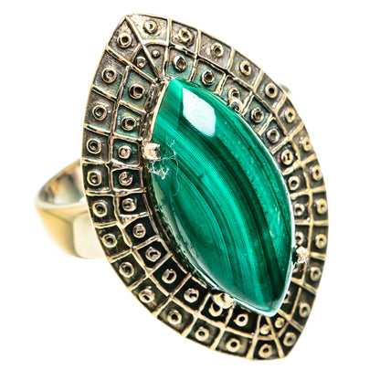 Malachite Rings handcrafted by Ana Silver Co - RING77369