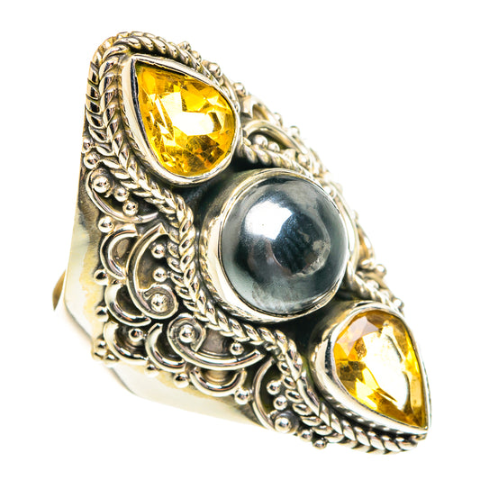 Hematite Rings handcrafted by Ana Silver Co - RING77375