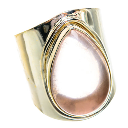 Rose Quartz Rings handcrafted by Ana Silver Co - RING77376