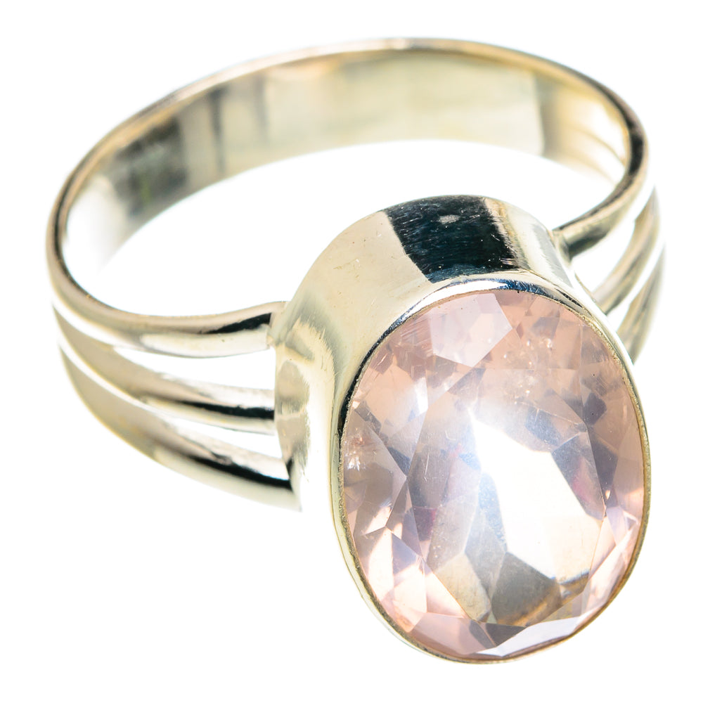 Rose Quartz Rings handcrafted by Ana Silver Co - RING77391