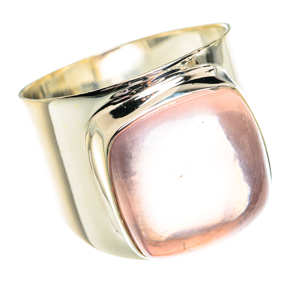 Rose Quartz Rings handcrafted by Ana Silver Co - RING77392