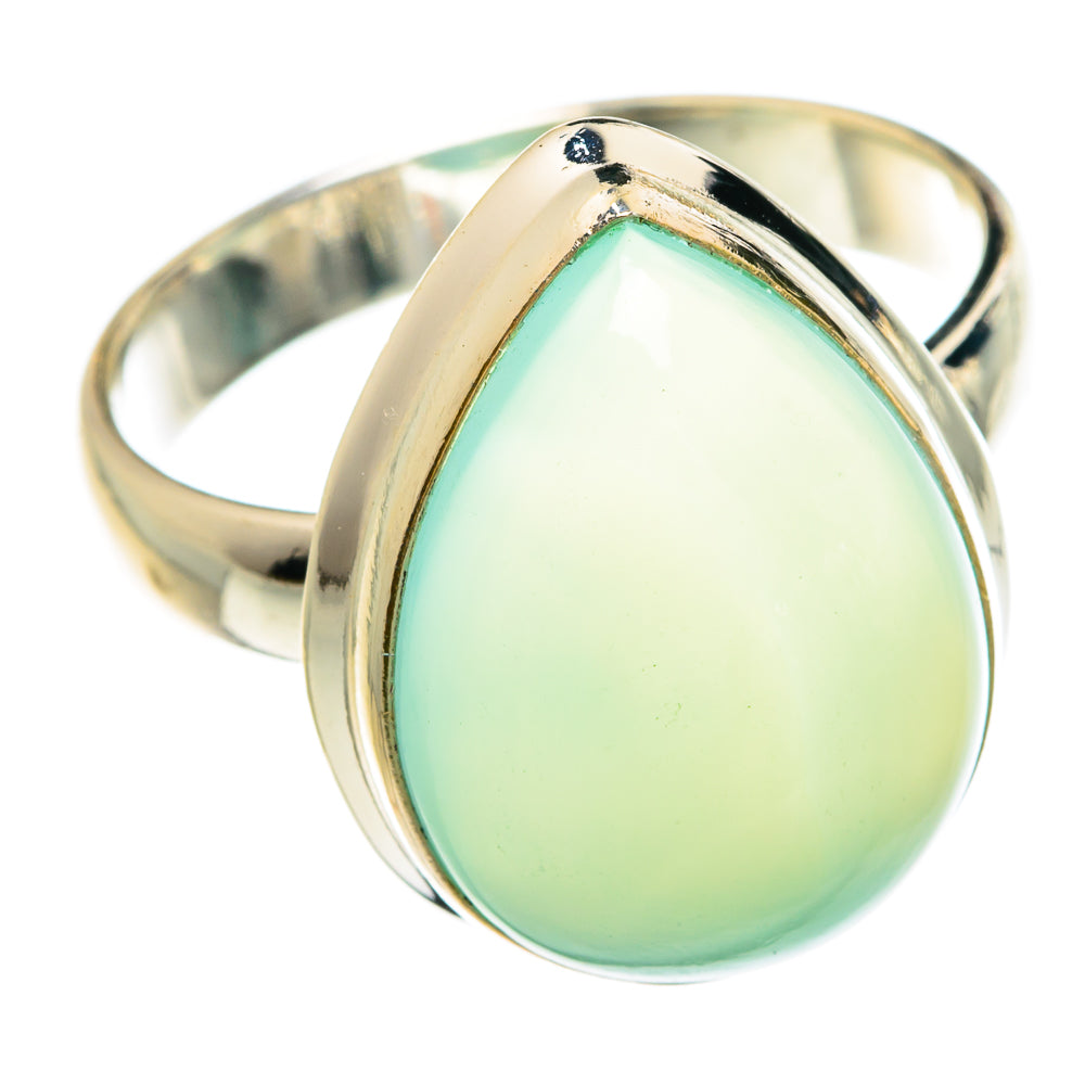 Aqua Chalcedony Rings handcrafted by Ana Silver Co - RING77412
