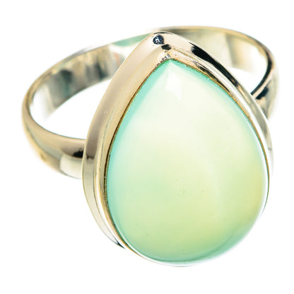 Aqua Chalcedony Rings handcrafted by Ana Silver Co - RING77412