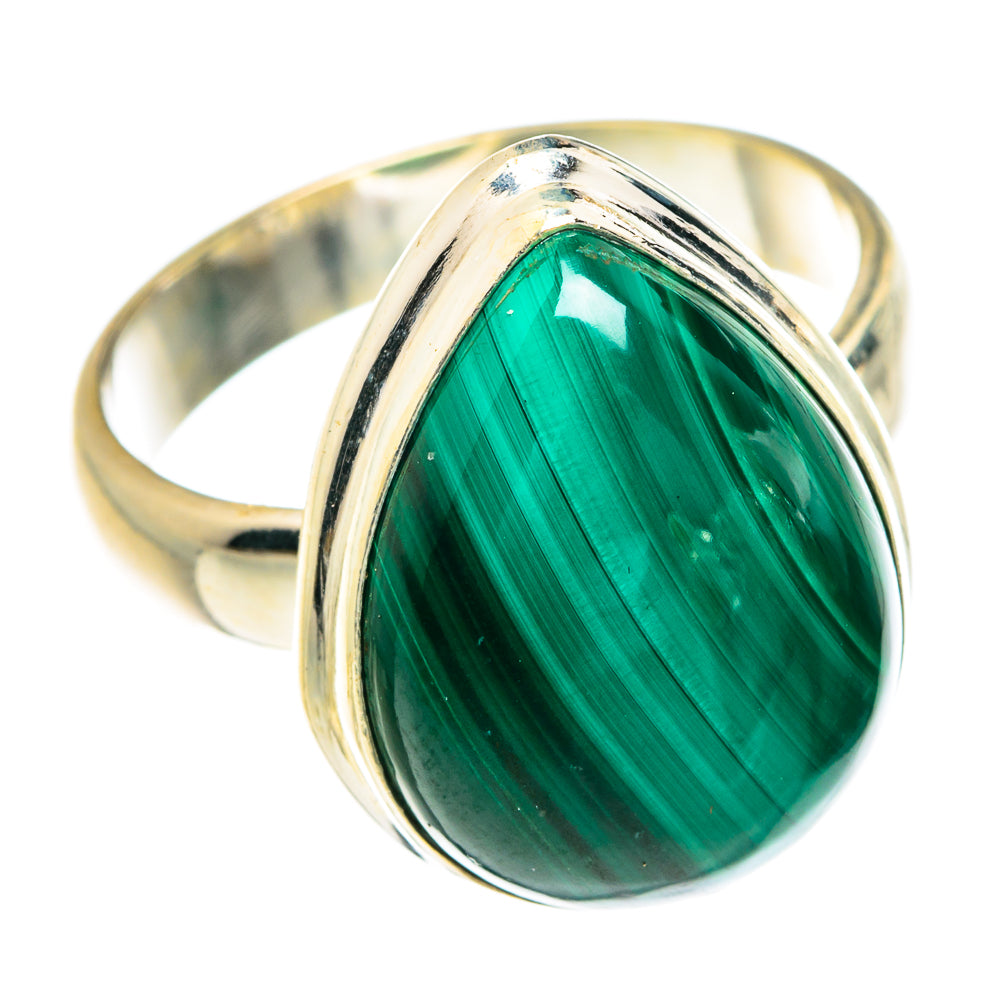 Malachite Rings handcrafted by Ana Silver Co - RING77418
