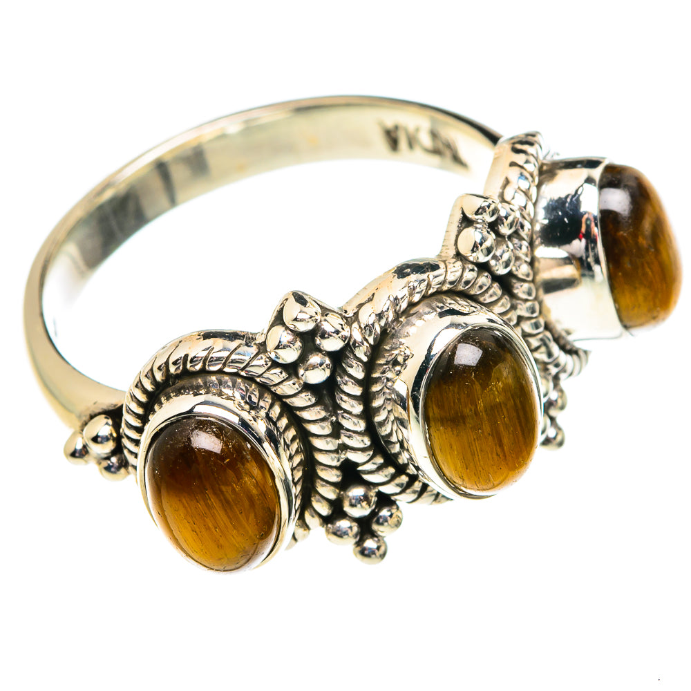 Tiger Eye Rings handcrafted by Ana Silver Co - RING77419