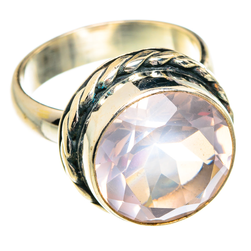 Rose Quartz Rings handcrafted by Ana Silver Co - RING77424