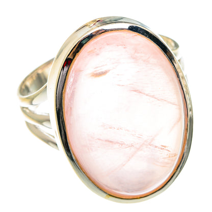 Rose Quartz Rings handcrafted by Ana Silver Co - RING77429