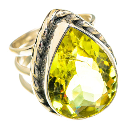 Lemon Quartz Rings handcrafted by Ana Silver Co - RING77443