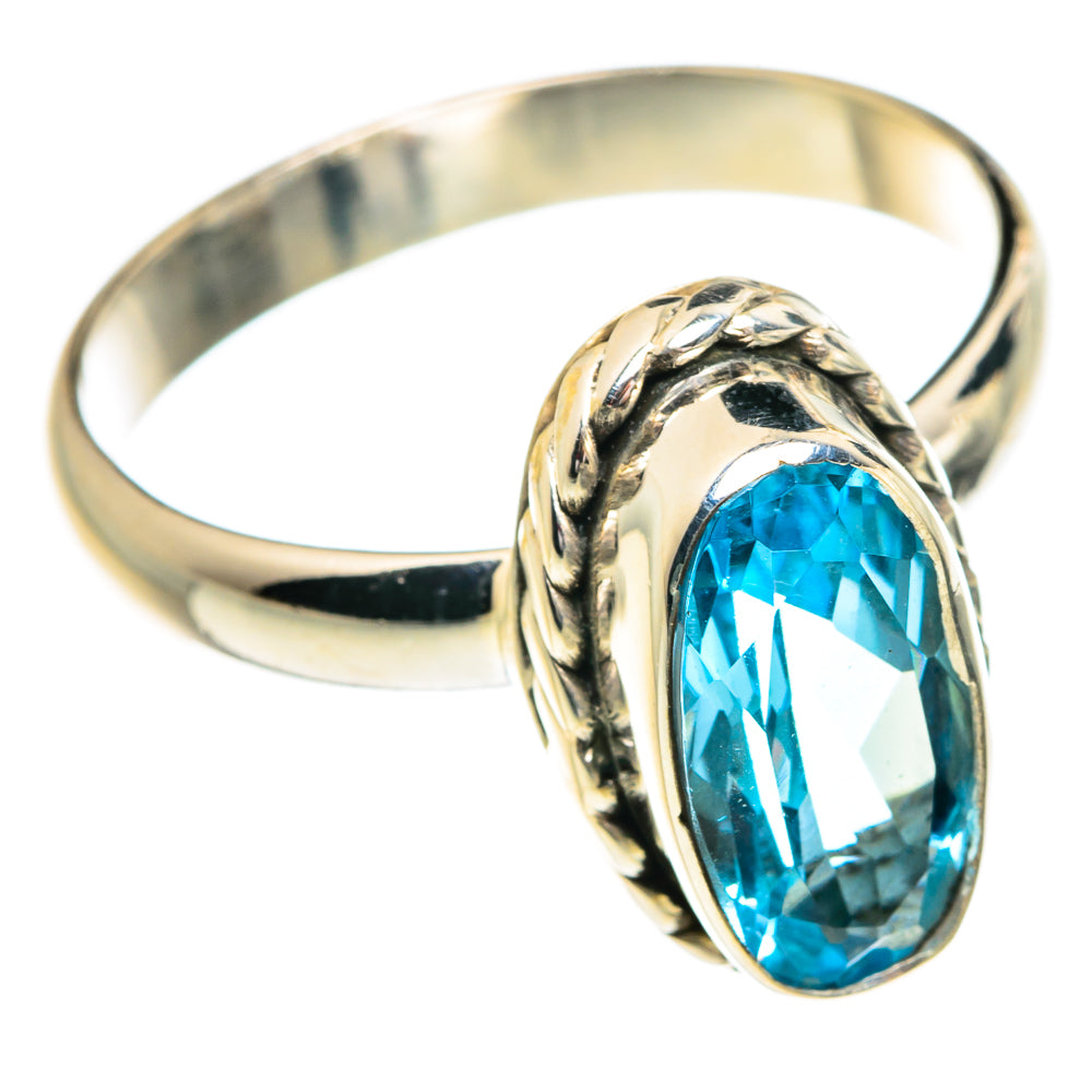 Blue Topaz Rings handcrafted by Ana Silver Co - RING77446