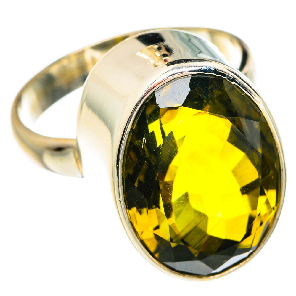 Olive Quartz Rings handcrafted by Ana Silver Co - RING77450