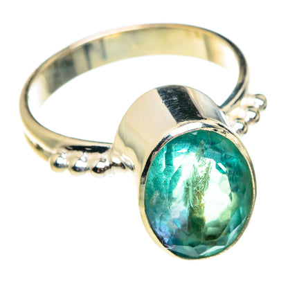 Blue Fluorite Rings handcrafted by Ana Silver Co - RING77451