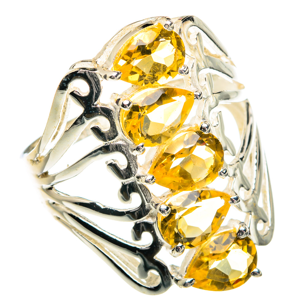 Citrine Rings handcrafted by Ana Silver Co - RING77455