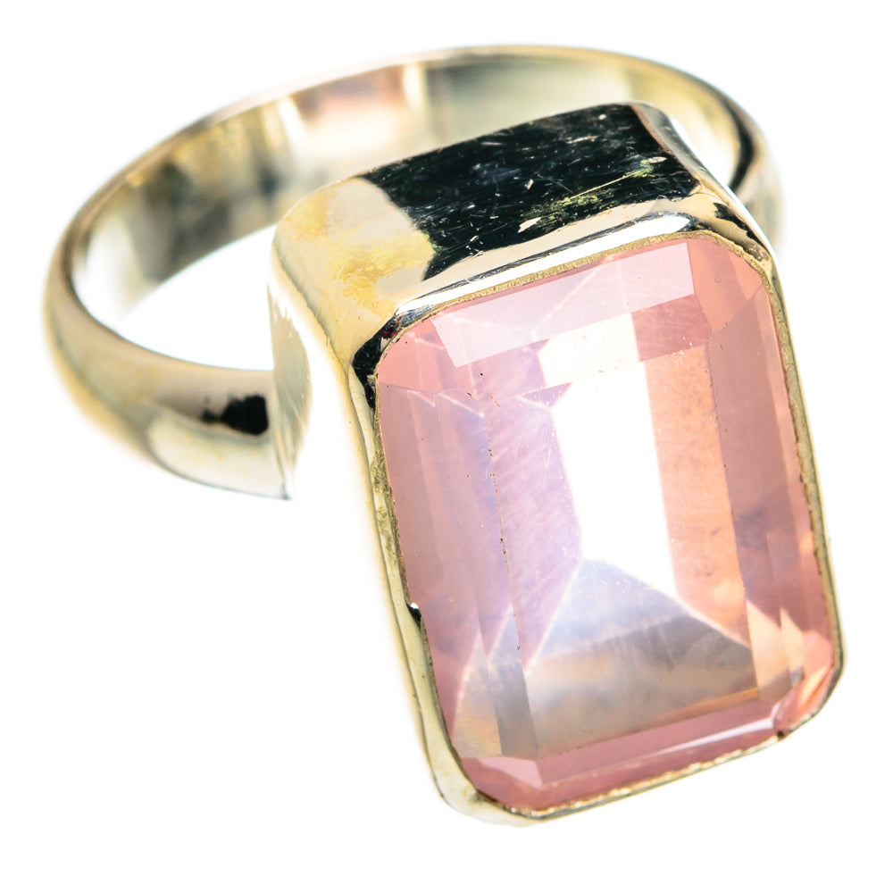Rose Quartz Rings handcrafted by Ana Silver Co - RING77458