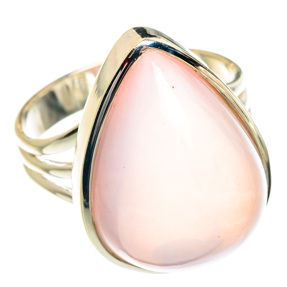 Rose Quartz Rings handcrafted by Ana Silver Co - RING77460