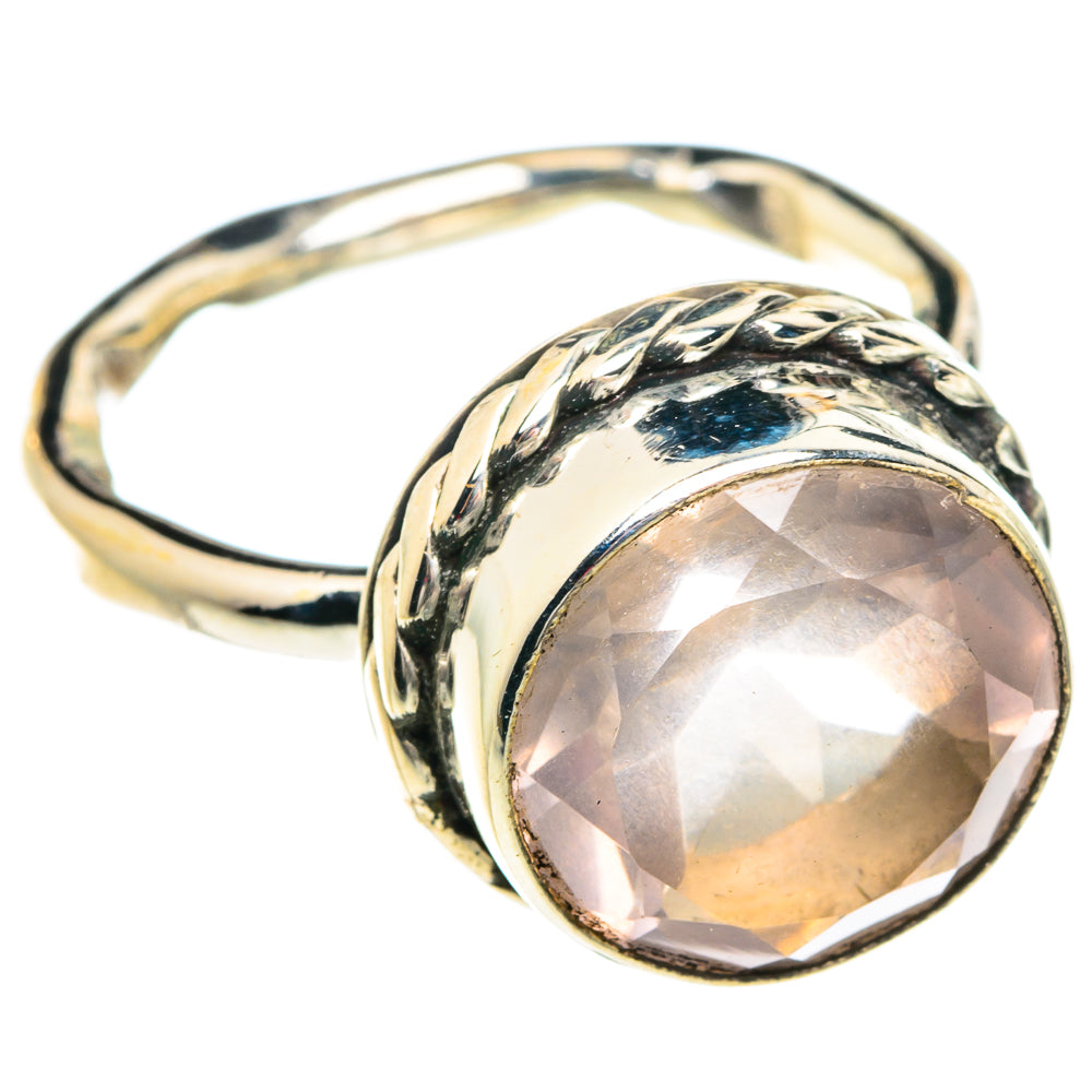 Rose Quartz Rings handcrafted by Ana Silver Co - RING77463