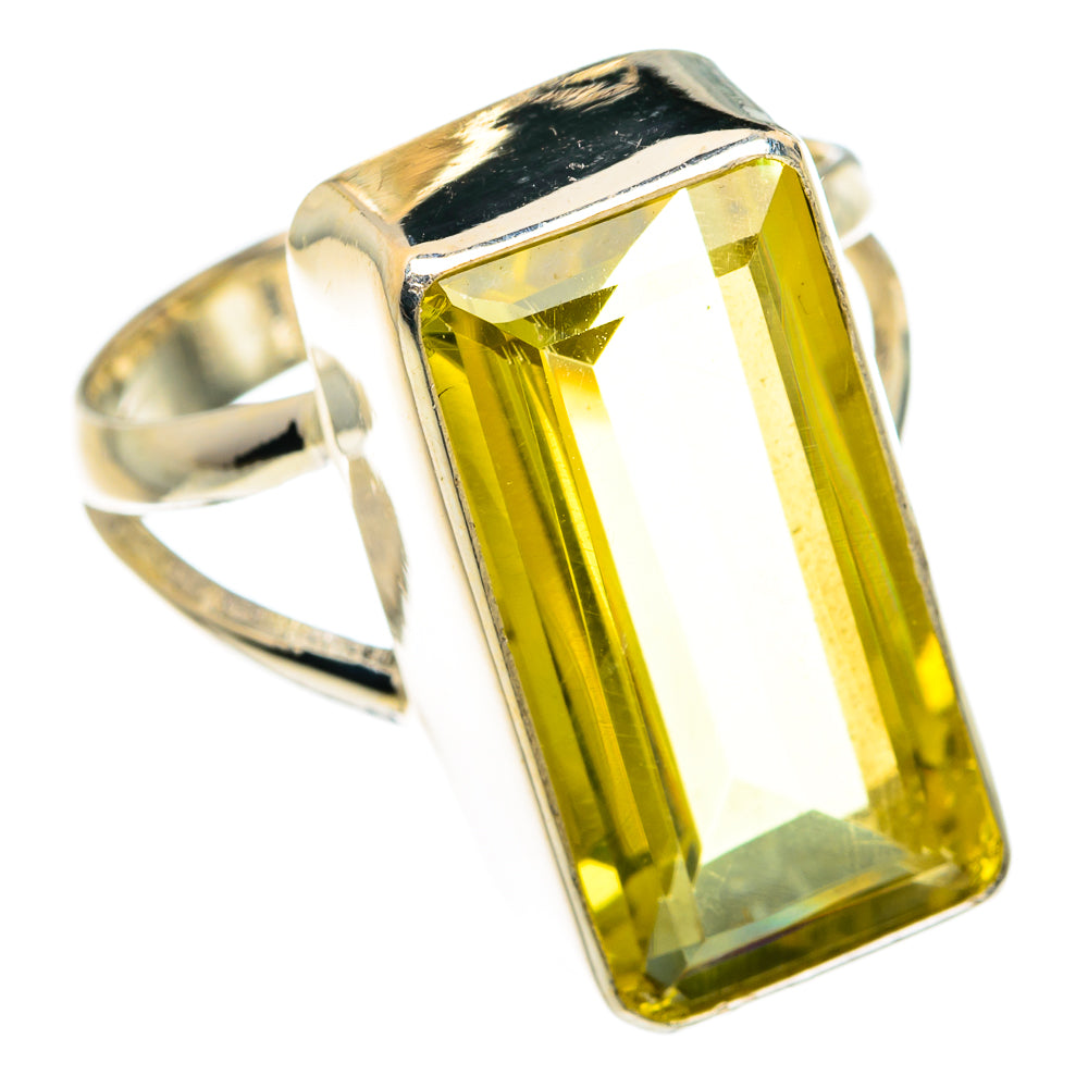 Lemon Quartz Rings handcrafted by Ana Silver Co - RING77477