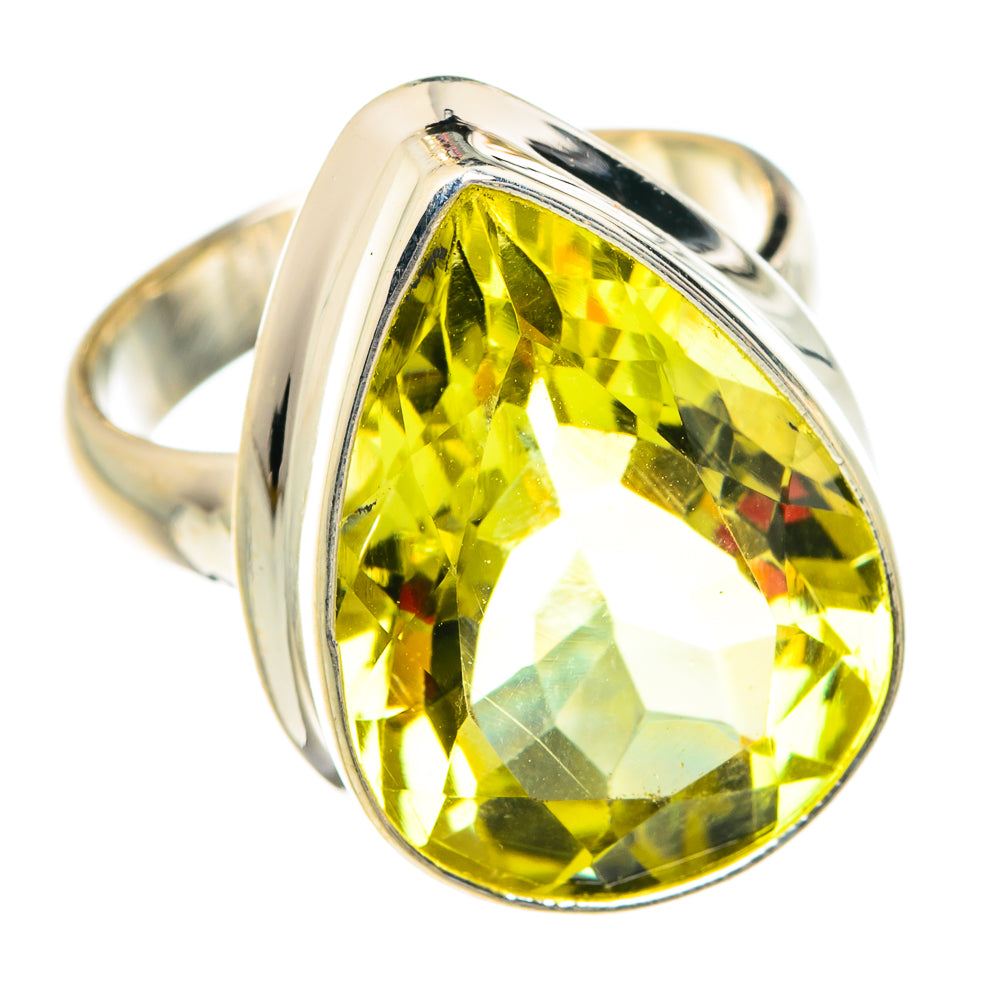 Lemon Quartz Rings handcrafted by Ana Silver Co - RING77478