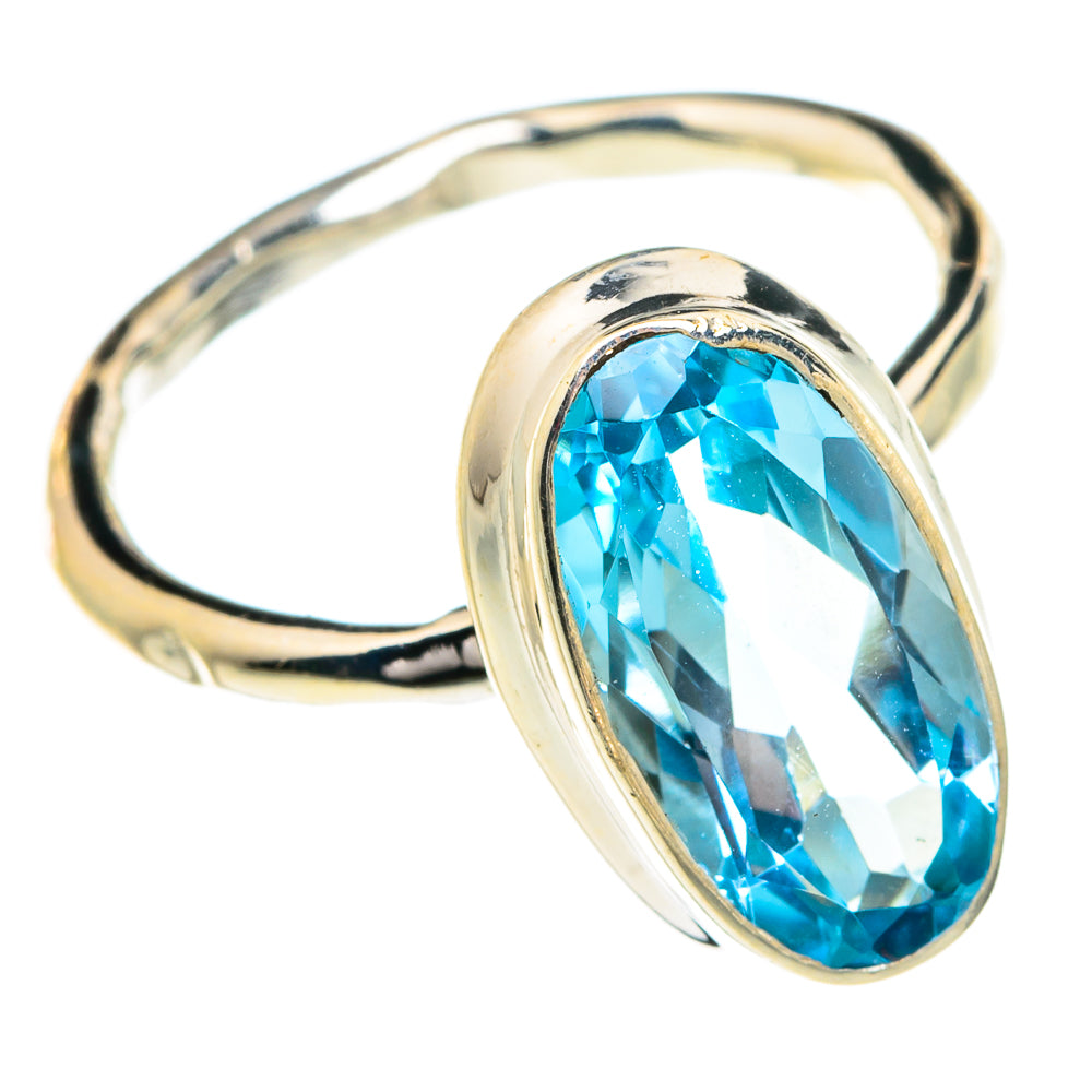 Blue Topaz Rings handcrafted by Ana Silver Co - RING77481