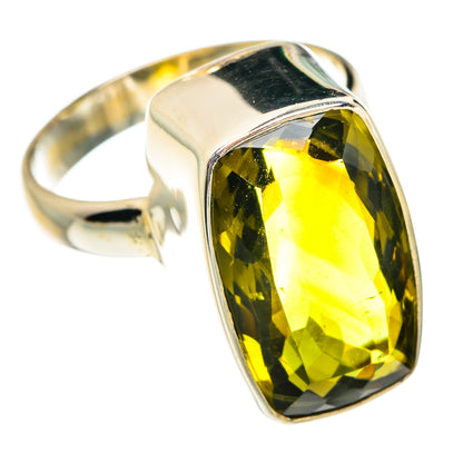 Olive Quartz Rings handcrafted by Ana Silver Co - RING77485