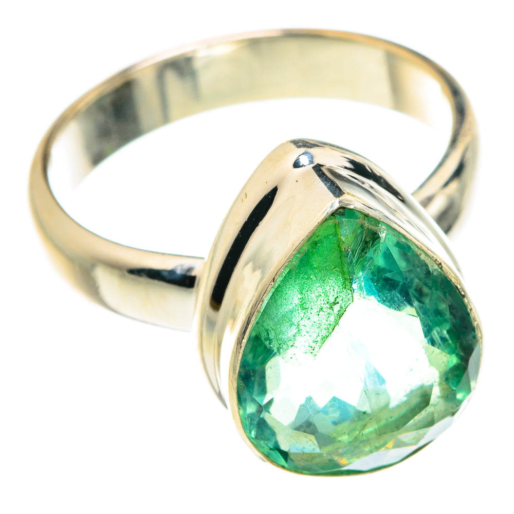 Green Fluorite Rings handcrafted by Ana Silver Co - RING77486