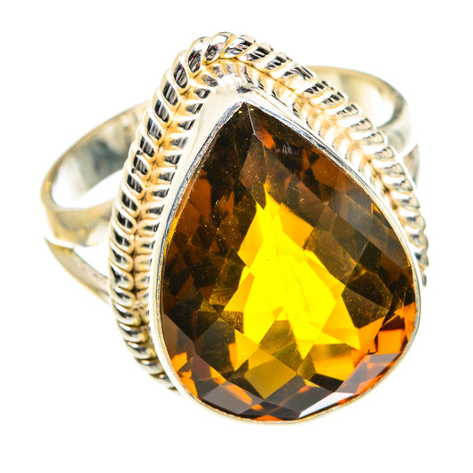 Mandarin Citrine Rings handcrafted by Ana Silver Co - RING77488