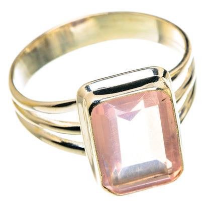 Rose Quartz Rings handcrafted by Ana Silver Co - RING77492