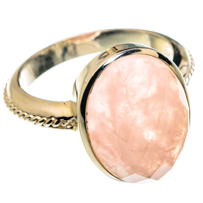 Rose Quartz Rings handcrafted by Ana Silver Co - RING77497