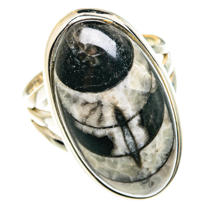 Orthoceras Fossil Rings handcrafted by Ana Silver Co - RING77504