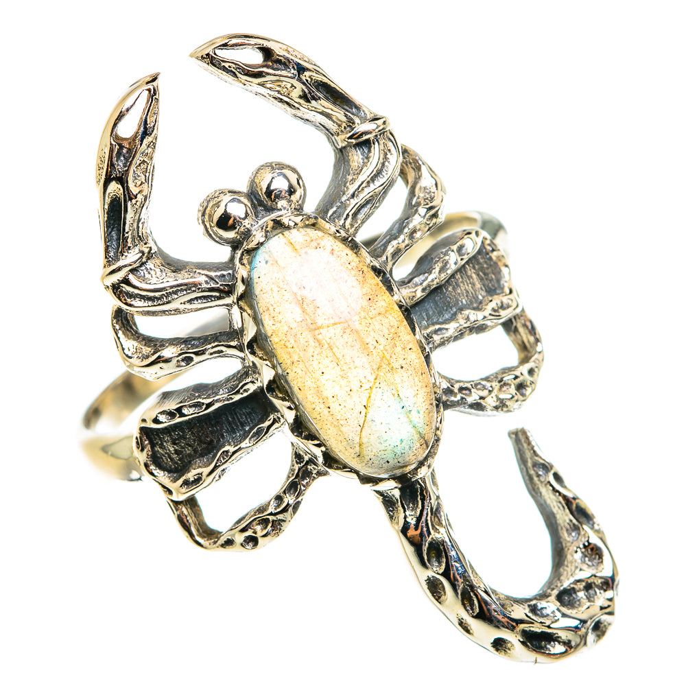 Labradorite Rings handcrafted by Ana Silver Co - RING77513