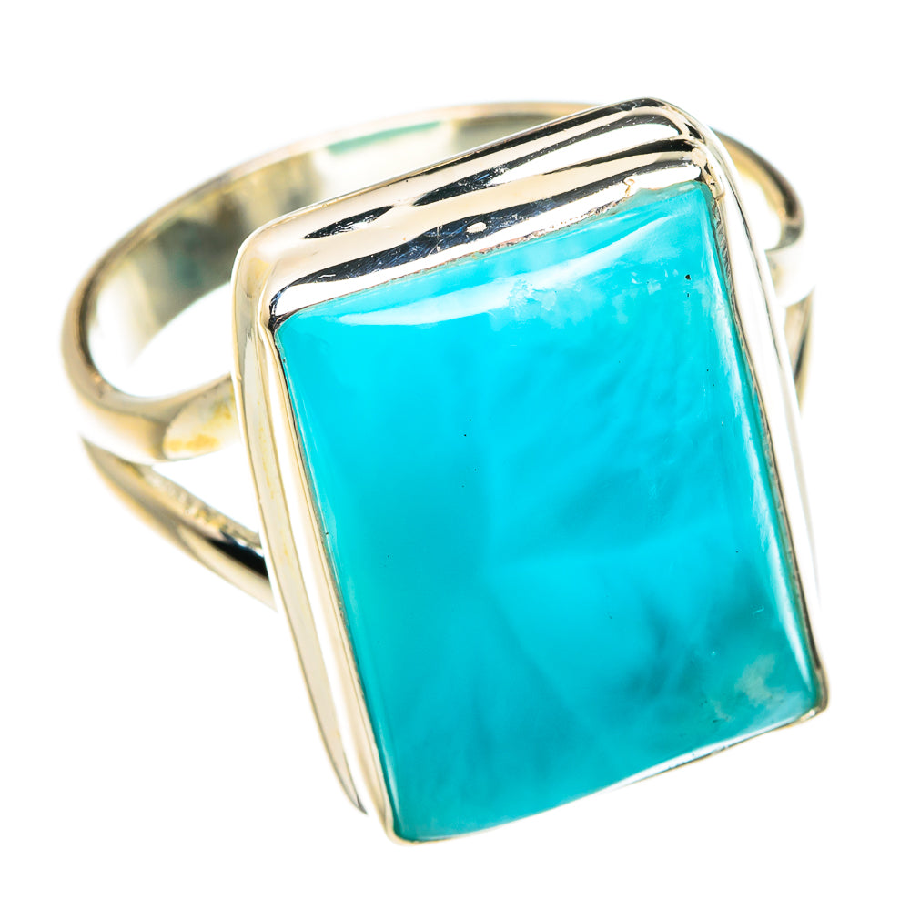 Larimar Rings handcrafted by Ana Silver Co - RING77515