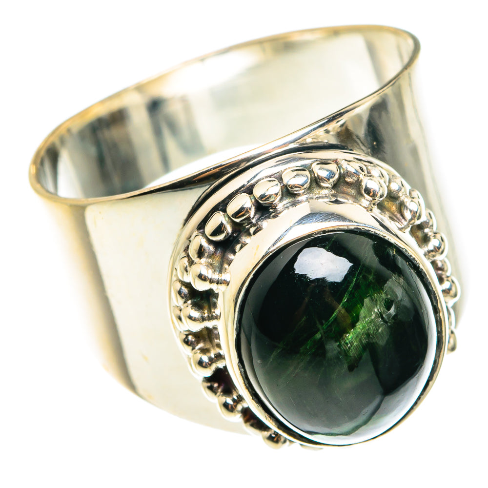 Green Tourmaline Rings handcrafted by Ana Silver Co - RING77518