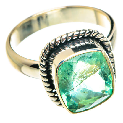 Green Fluorite Rings handcrafted by Ana Silver Co - RING77519