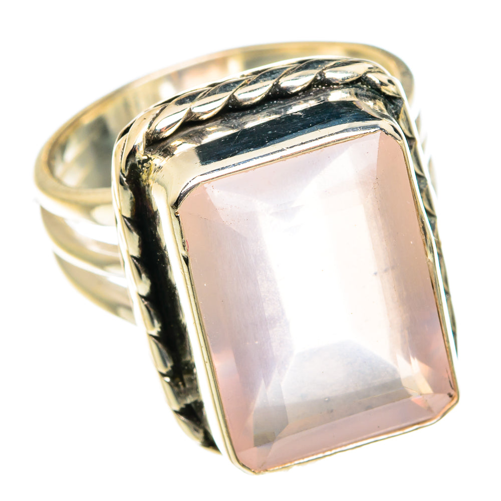 Rose Quartz Rings handcrafted by Ana Silver Co - RING77526