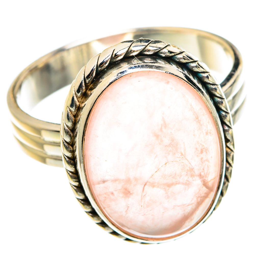 Rose Quartz Rings handcrafted by Ana Silver Co - RING77528