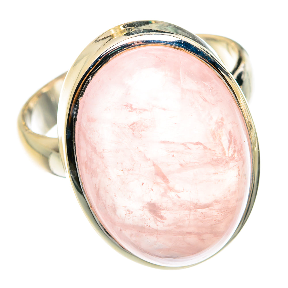Rose Quartz Rings handcrafted by Ana Silver Co - RING77530